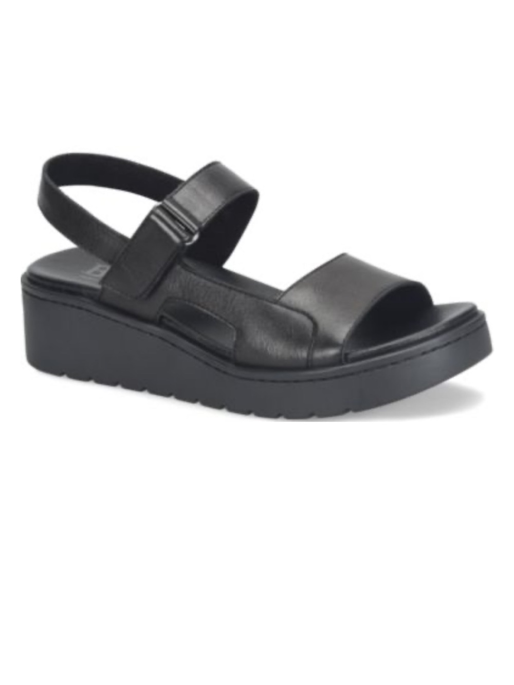 Born Kit Leather Platform Wedge Sandals